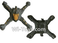 Lead Honor LH-X14 X14C X14DV X14WF Parts-03 Upper and bottom shell cover,Canopy-Black,Lead Honor LH-X14 X14C X14DV X14WF RC Quadcopter Drone Spare Parts Accessories,LH-X14 Replacement parts